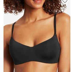 MAIDENFORM Pure Comfort Modern Scoop Neck Wireless Bra Size Large